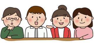 話し合う大人たち