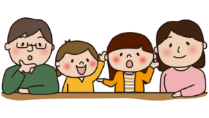 話し合う家族1