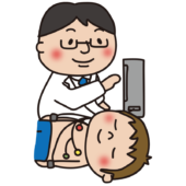 子供の心電図検査をするお医者さん
