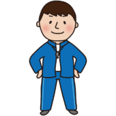 ジャージ姿の男性体育教師