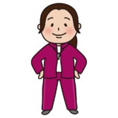 ジャージ姿の女性体育教師