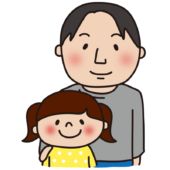 親子（父と娘）
