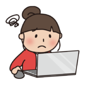 パソコン操作に悩む大人の女性3