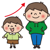 身長が伸びた子供（男の子）