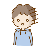 白目をむいて呆然としているナチュラルショートのゆるくて可愛い男の子1