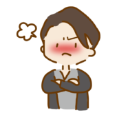 ぷんぷん怒っている前髪長めのゆるくて可愛い男の子3