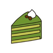 抹茶のケーキ
