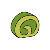 抹茶のロールケーキ