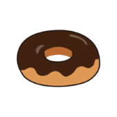 チョコレートのドーナツ