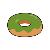 抹茶のドーナツ