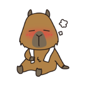 お風呂上がりのカピバラ
