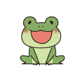 笑顔の蛙