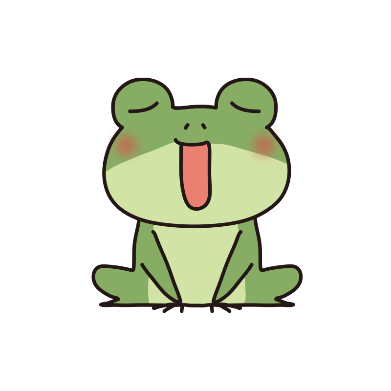 歌っている蛙