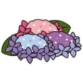 カラフルな紫陽花1