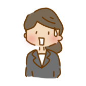 唖然とするゆるくて可愛いスーツの女性