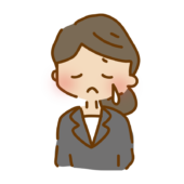 泣くゆるくて可愛いスーツの女性