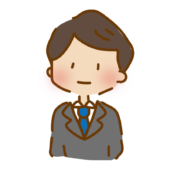 ゆるくて可愛いスーツの男性