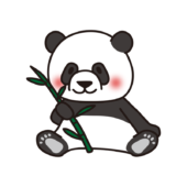 笹を持っているパンダ