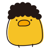 アフロのまんまるひよこ