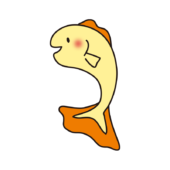 ジャンプする黄色い魚