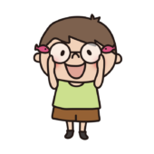 魚の眼鏡をかける子供（男の子）