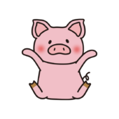 泡がきれいに流れたぶた