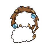 全身泡だらけのライオン