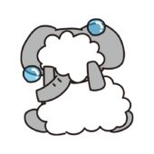 全身泡だらけのゾウ