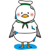 ずぶぬれのカモメの水兵さん（緑）