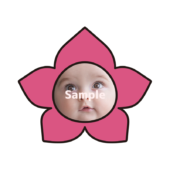 【顔はめ】桃の花1