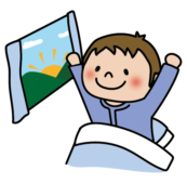 朝起きる子供（男の子1）