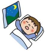 夜寝る子供（男の子1）