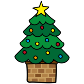 ふわふわのクリスマスツリー