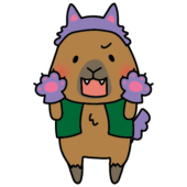 ハロウィンで狼男の仮装をするカピバラ