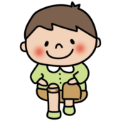 膝に絆創膏を貼った子供（男の子）