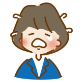 大泣きするゆるくて可愛い会社員の女性