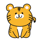 挨拶しているトラ