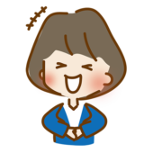 大笑いするゆるくて可愛い会社員の女性