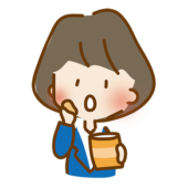 お菓子を食べるゆるくて可愛い会社員の女性