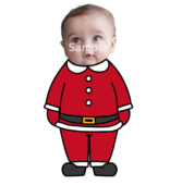 【顔はめ】サンタさんの洋服