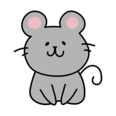 挨拶しているネズミ