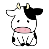 挨拶している牛