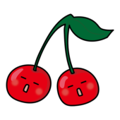 ぼーっとするサクランボ