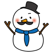 お父さん雪だるま