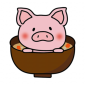 豚汁の中に入っているぶた