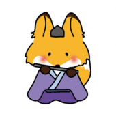 キツネの雛人形の五人囃子（笛）