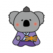 コアラの雛人形の五人囃子（大鼓）