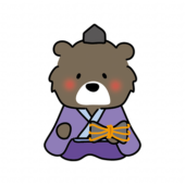 クマの雛人形の五人囃子（大鼓）