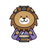 ライオンの雛人形の五人囃子（太鼓）