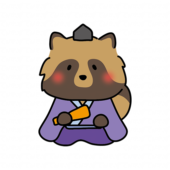 タヌキの雛人形の五人囃子（謡）